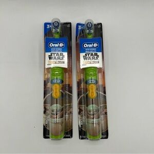 2X Oral-B Kids Electric Toothbrush The Mandalorian Baby Yoda Star Wars‎ Grogu